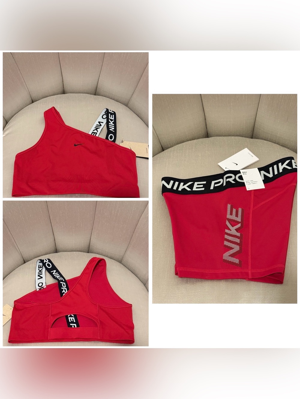 Nike Pro Matching Set Sports Bra & 3” Shorts NWT Medium/X Large